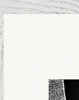 This is Where He Stood Framed print A1 (59.4 x 84.1 cm) White frame corner detail