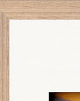 Cosmic Reflections Framed print A1 (59.4 x 84.1 cm) Wood frame corner detail