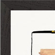 Kiss My Ass Framed print 60x80 cm / 24x32″ Black frame corner detail