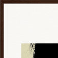 Shadow of Self Framed print 60x80 cm / 24x32″ Dark wood frame corner detail