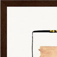 Kiss My Ass Framed print 60x80 cm / 24x32″ Dark wood frame corner detail