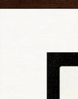 Little Secret Framed print 60x80 cm / 24x32″ Dark wood frame corner detail