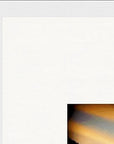 Cosmic Reflections Framed print 60x80 cm / 24x32″ White frame corner detail