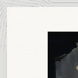 Never too Late Framed print 60x80 cm / 24x32″ White frame corner detail