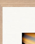 Cosmic Reflections Framed print 60x80 cm / 24x32″ Wood frame corner detail