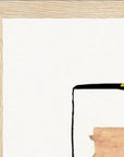 Kiss My Ass Framed print 60x80 cm / 24x32″ Wood frame corner detail