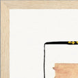 Kiss My Ass Framed print 60x80 cm / 24x32″ Wood frame corner detail