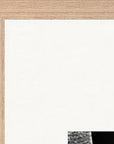 This is Where He Stood Framed print 60x80 cm / 24x32″ Wood frame corner detail