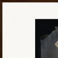 Never too Late Framed print 60x90 cm / 24x36″ Dark wood frame corner detail