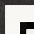 Little Secret Framed print 70x100 cm / 28x40″ Black frame corner detail