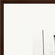 The Urban Matrix Framed print 70x100 cm / 28x40″ Dark wood frame corner detail