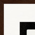 Little Secret Framed print 70x100 cm / 28x40″ Dark wood frame corner detail