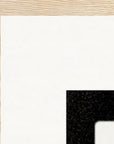 Little Secret Framed print 70x100 cm / 28x40″ Wood frame corner detail