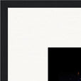 Have a Looksie Framed print 70x70 cm / 28x28″ Black frame corner detail
