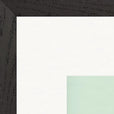 Lacey Leg Framed print 70x70 cm / 28x28″ Black frame corner detail