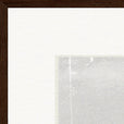The Space We Share Framed print 70x70 cm / 28x28″ Dark wood frame corner detail