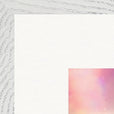 Indigo Sky Framed print 70x70 cm / 28x28″ White frame corner detail