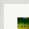 In the Eye Framed print 70x70 cm / 28x28″ White frame corner detail