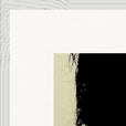 Shadow of Self Framed print 70x70 cm / 28x28″ White frame corner detail