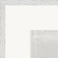 The Space We Share Framed print 70x70 cm / 28x28″ White frame corner detail