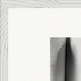 Synch'd Hands Framed print 70x70 cm / 28x28″ White frame corner detail