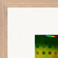 In the Eye Framed print 70x70 cm / 28x28″ Wood frame corner detail