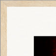 Chromatic Kiss Framed print 70x70 cm / 28x28″ Wood frame corner detail