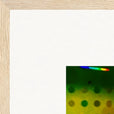 In the Eye Framed print 70x70 cm / 28x28″ Wood frame corner detail