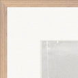 The Space We Share Framed print 70x70 cm / 28x28″ Wood frame corner detail