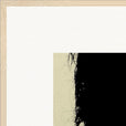 Shadow of Self Framed print 70x70 cm / 28x28″ Wood frame corner detail