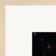 Dancing in Colours Framed print 70x70 cm / 28x28″ Wood frame corner detail