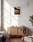 Cosmic Reflections Framed print A2 (42 x 59.4 cm) White frame in interior