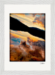 Cosmic Reflections Framed print 21x29.7 cm / 8x12" White frame 19
