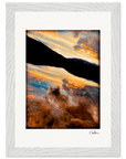 Cosmic Reflections Framed print 21x29.7 cm / 8x12" White frame 19