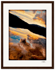 Cosmic Reflections Framed print 27x35 cm / 11x14″ Dark wood frame 48