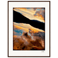 Cosmic Reflections Framed print 60x80 cm / 24x32″ Dark wood frame 44