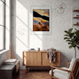 Cosmic Reflections Framed print A1 (59.4 x 84.1 cm) White frame in interior