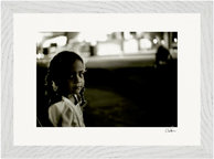 Cuba Girl Framed print 21x29.7 cm / 8x12" White frame 8