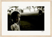 Cuba Girl Framed print 28x43 cm / XL (11x17″) Dark wood frame 28