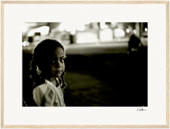 Cuba Girl Framed print 30x40 cm / 12x16″ White frame 34