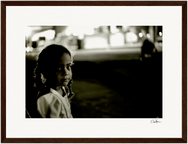 Cuba Girl Framed print 40x60 cm / 16x24″ Dark wood frame 48