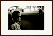 Cuba Girl Framed print 45x60 cm / 18x24″ Dark wood frame 56