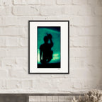 Dancing Cowboy Framed print 13x18 cm / 5x7″ White frame 2