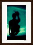 Dancing Cowboy Framed print 21x29.7 cm / 8x12" Dark wood frame 28