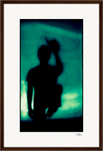 Dancing Cowboy Framed print 30x45 cm / 12x18″ Dark wood frame 31