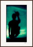 Dancing Cowboy Framed print A1 (59.4 x 84.1 cm) Dark wood frame 33