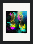 Dancing in Colours Framed print 13x18 cm / 5x7″ Black frame 42