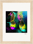 Dancing in Colours Framed print 13x18 cm / 5x7″ Wood frame 18