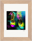 Dancing in Colours Framed print 13x18 cm / 5x7″ Wood frame 18