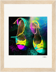 Dancing in Colours Framed print 15x20 cm / 6x8″ Wood frame 19